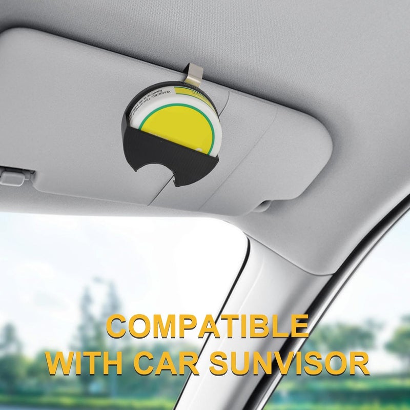 VUNDO Holster Clip to Belt or Car Sun Visor Compatible with Zyn Tins, Pouch Can Holder for Car & Belt, Great Gift for Pouch Users, 3D Printed Process, High-Temperature Resistant Materials (Black) - Image 3